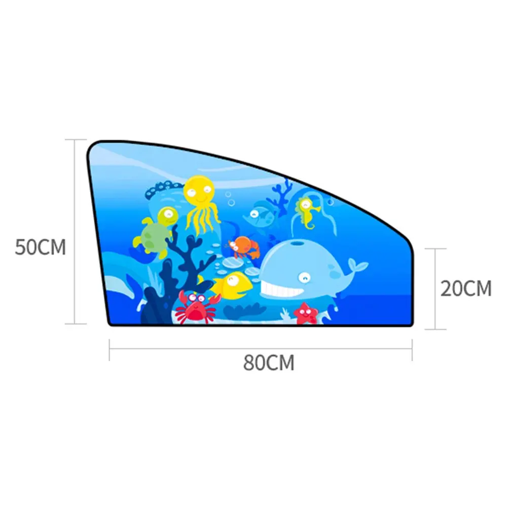 Новинка, 1 шт., магнитный автомобильный солнцезащитный козырек для бокового окна, занавески для авто окон, солнцезащитный козырек с изображением животных, жалюзи, чехол, регулируемый солнцезащитный козырек