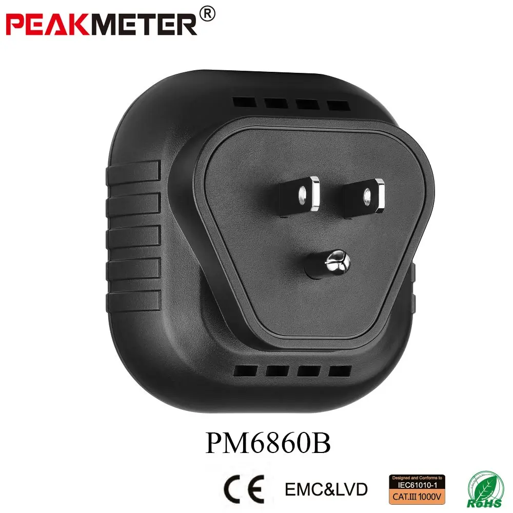 Official-PEAKMETER-PM6860-series-Socket-Tester-110v-220V-with-GFCI-RCD-test-Automatic-electricity-diagnostic-detector