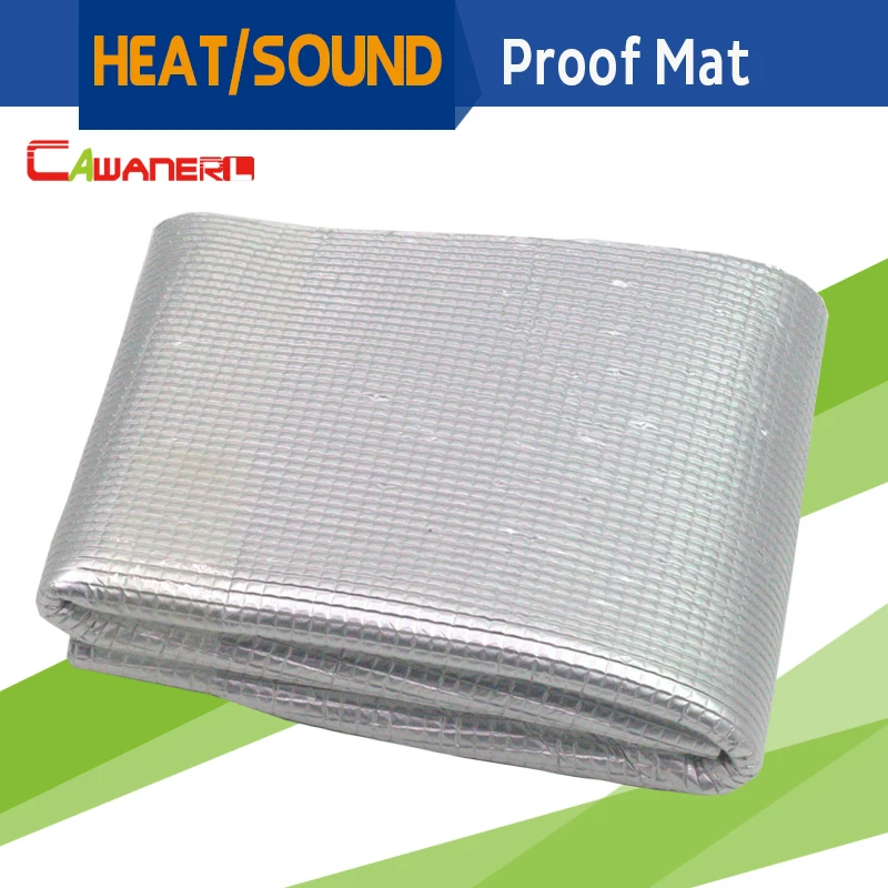 Cawanerl 100CM X Vehicle Car Thermal Heat Shield Sound Insulation Proof Mat Deadener Noise Control Deadening Self-Adhesive | Автомобили и