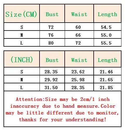 Women's Sexy Skinny Mesh Vintage Bodysuit Size Chart