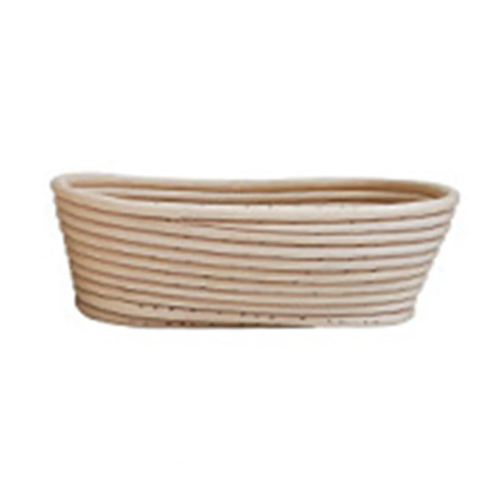 Oval 15X8X5CM Европейский стиль хлеб ферментированные корзины еда ротанговый ящик для хранения Чехол Домашний Настольный органайзер для овощей - Цвет: Oval 15X8X5CM
