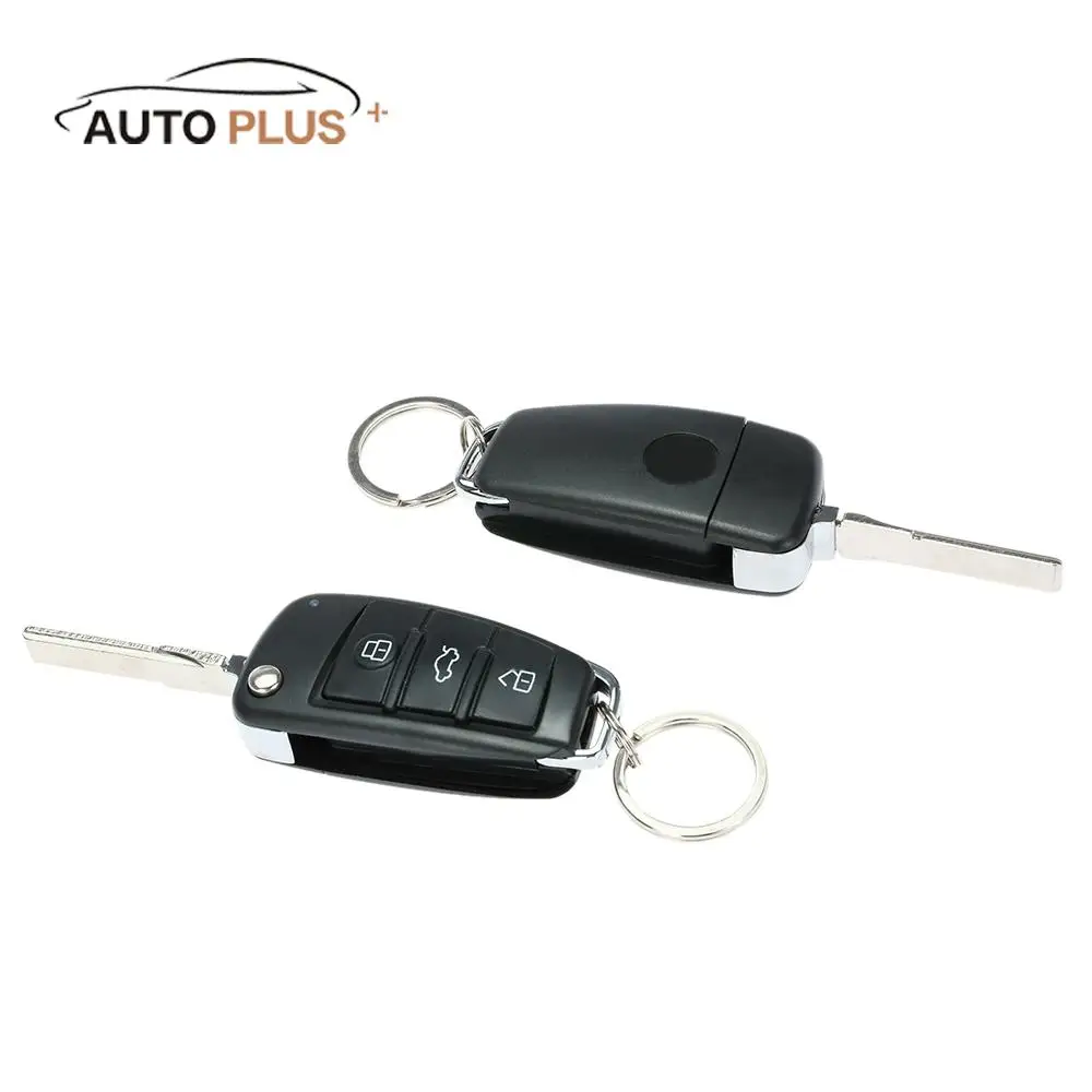 Автомобильный брелок для ключей с дистанционным управлением, центральный замок, дверной комплект, бесключевая система входа с кнопкой запуска для Audi Ford BMW