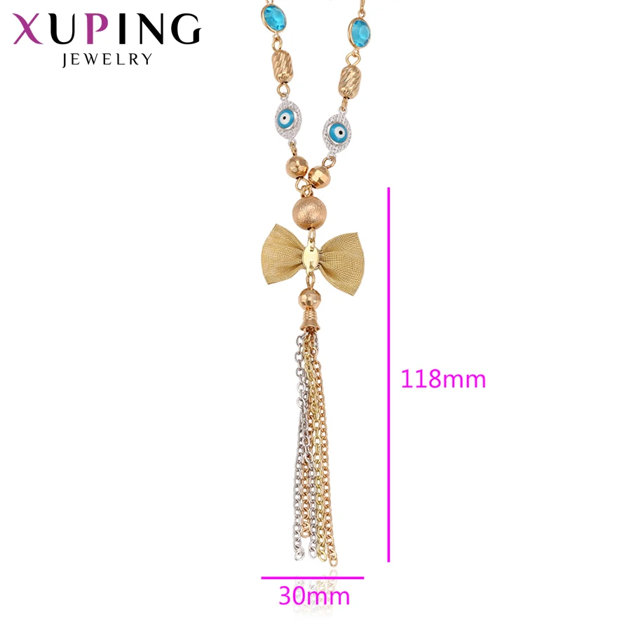 Xuping, модное ретро ожерелье, больше украшений, многоцветное покрытие, ювелирное изделие, Шарм для женщин, подарок на Рождество, день S69-41637