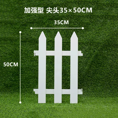 5 шт./компл. Пластик забор легко собирающийся студийный Фото Белый Европейский Стиль дорожный Тип Пластик заборы для сада countryyard украшения - Цвет: 50x35cm