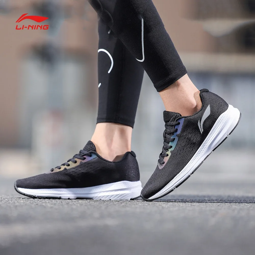 Li-Ning/Женская обувь для бега на подушке, светильник, Удобная Нескользящая спортивная обувь, кроссовки ARHN056 SJAS18