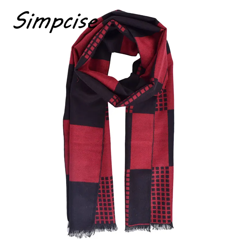 mens designer scarf Men Fashion Style Scarves 2017 New Arrival Hot Sale Windproof Warm Thick Winter Scarves Size 180cm A3A18822 hair scarf for men