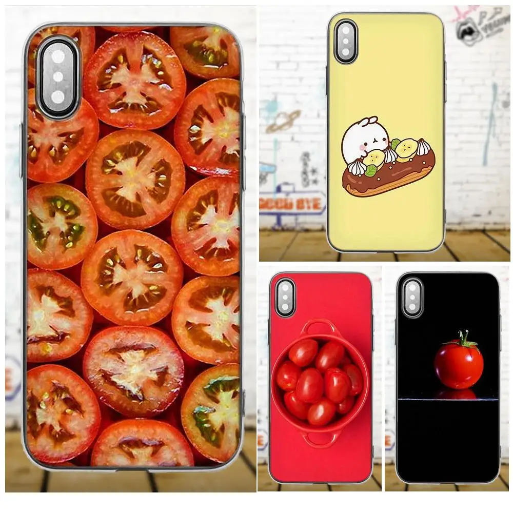 

Tomatoes Tomato Soft Silicone TPU Transparent Custom Phone For Galaxy A3 A5 A7 J1 J3 J5 J7 2016 2017 S5 S6 S7 S8 S9 edge Plus