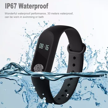 

Smart Wristband M2 Smart Bracelet Heart Rate Monitor Pedometer Waterproof Bluetooth For iOS Android For Men Women
