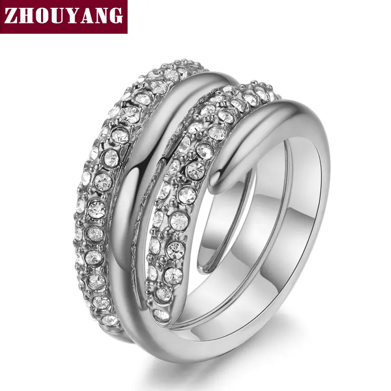 ZHOUYANG высокое качество ZYR069 горячая Распродажа элегантное розовое золото цвет