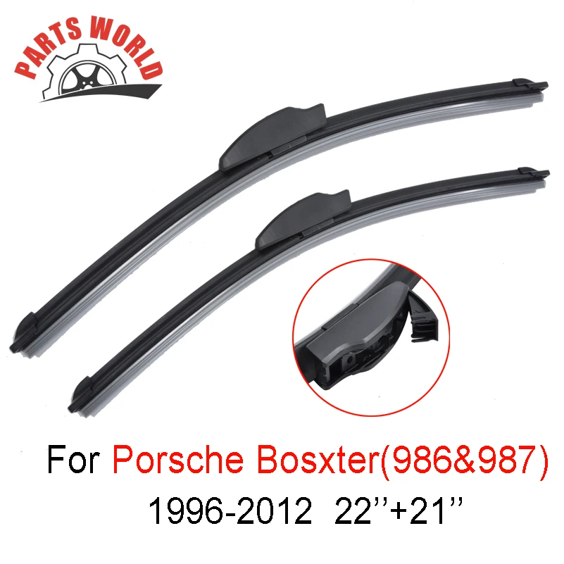 22''+21'' Front Wiper Blade For Porsche Boxster 986&987 1996 2012