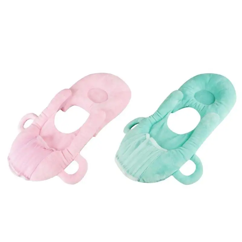 Baby Nursing Pillow Cushion Pure Color Baby Self Feeding Pillow Detachable Bottle Support Multi-function Infant Head Protect Pad