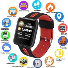 GEJIAN bracelet montre intelligente IP68 étanche Fitness Tracker horloge Smartwatch pour IOS Android bracelet pour le sport homme/femme(China)