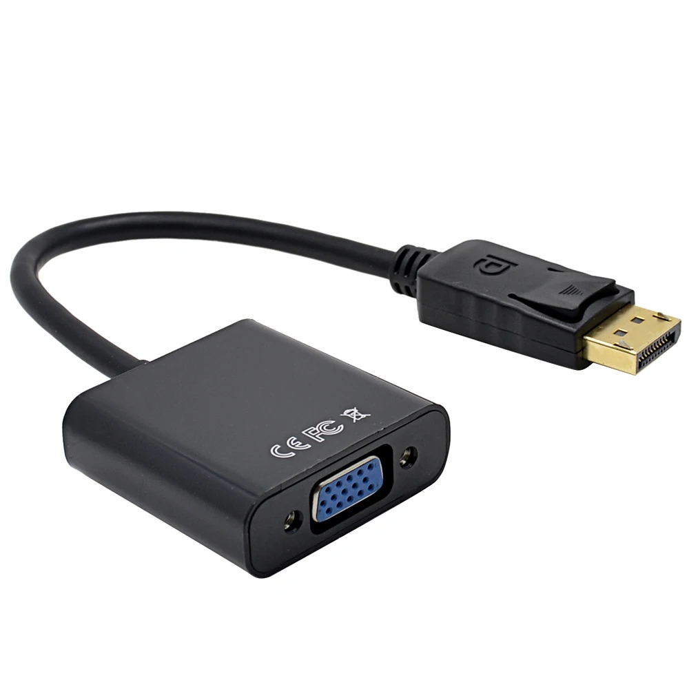 

Displayport to VGA Audio Video Cables Converter Adapter For Projector DTV TV HDVD Player 1080P Television Electronics Accessory