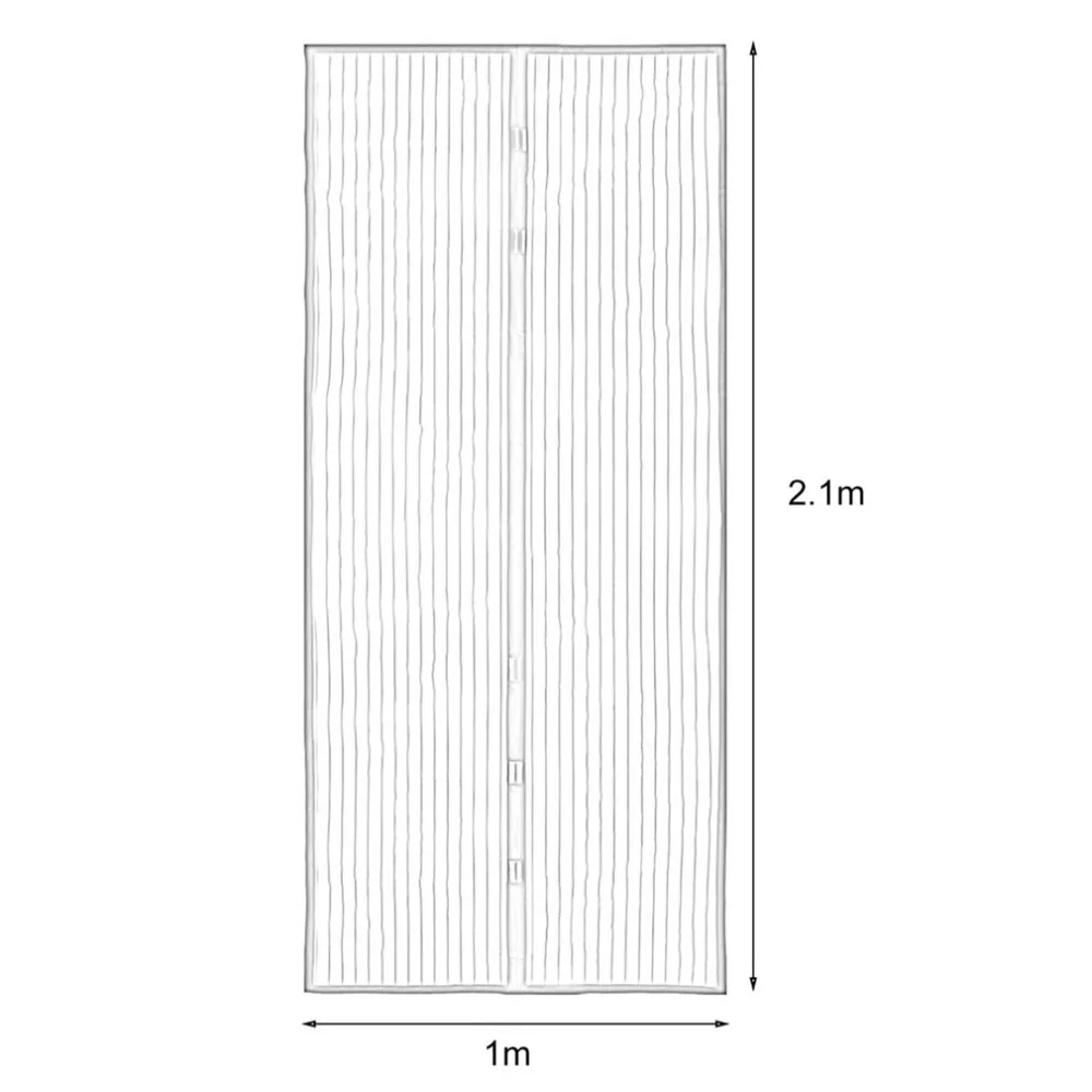 Лето Anti Mosquito насекомых Fly противомоскитная сетка магнитная сетка автоматического закрывания дверей Экран Кухня шторы черный