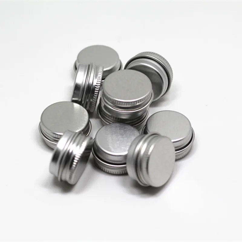 

10ps High Quality, Empty, silver, 5 Gram Aluminum Pot Jars, Cosmetic Containers, With Lids,Eye cream,hair conditioner