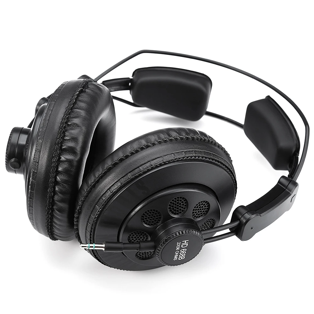 Original Superlux HD668B profesional Semi-abierta estándar auriculares dinámicos de vigilancia para la música desmontable de Cable de Audio - 2