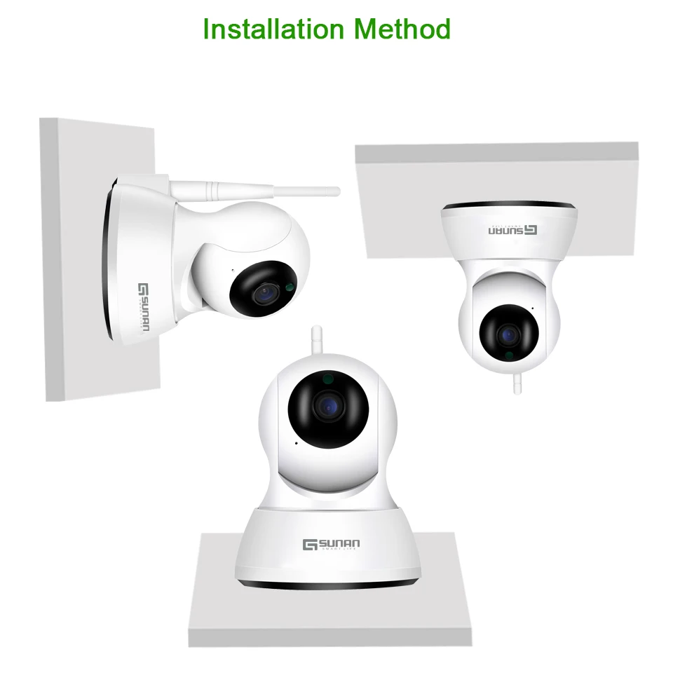 GSUNAN Смарт мини Сковорода/наклона IP камеры WiFi 1080 P Крытая купольная камера