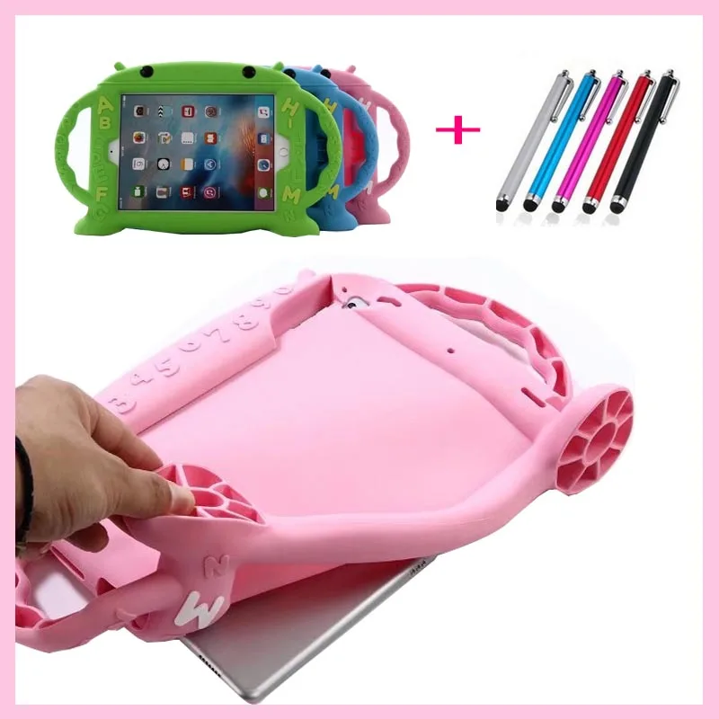 

Soft Silicon Shockproof Case for iPad Pro 9.7" Tablet Case Kids Children Cartoon Tablet Protector Case+gifts