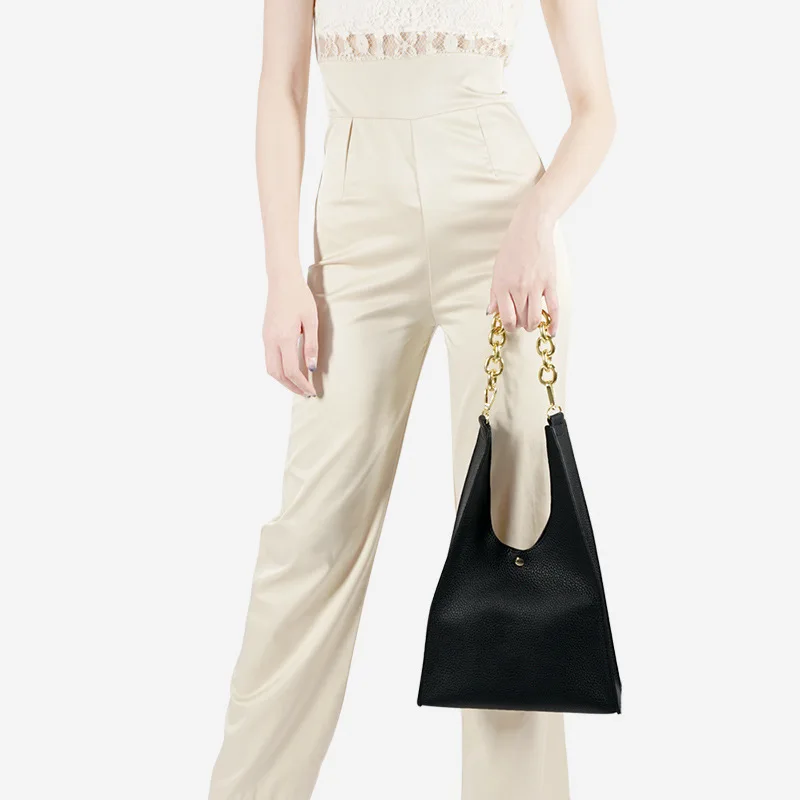 

Women Tote Bag Leather Mini Bag Fashion Top-handle Bag Ladies Shoulder Messenger Bags Female Metal Handle Handbags Black 2019