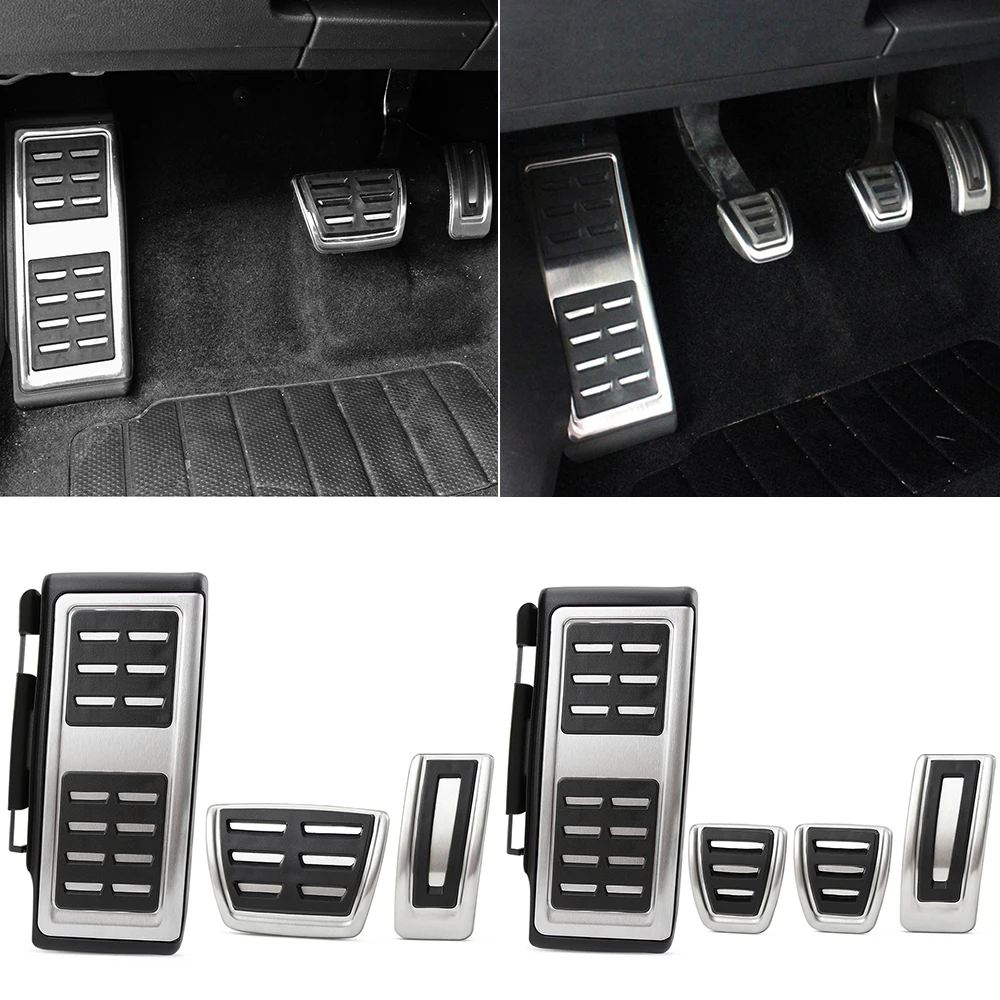 

For Seat Ateca 2016 2017 2018 2019 AT MT Refit Accelerator Pedal Plate Clutch Throttle Brakes Foot Pedal Treadle Car Styling