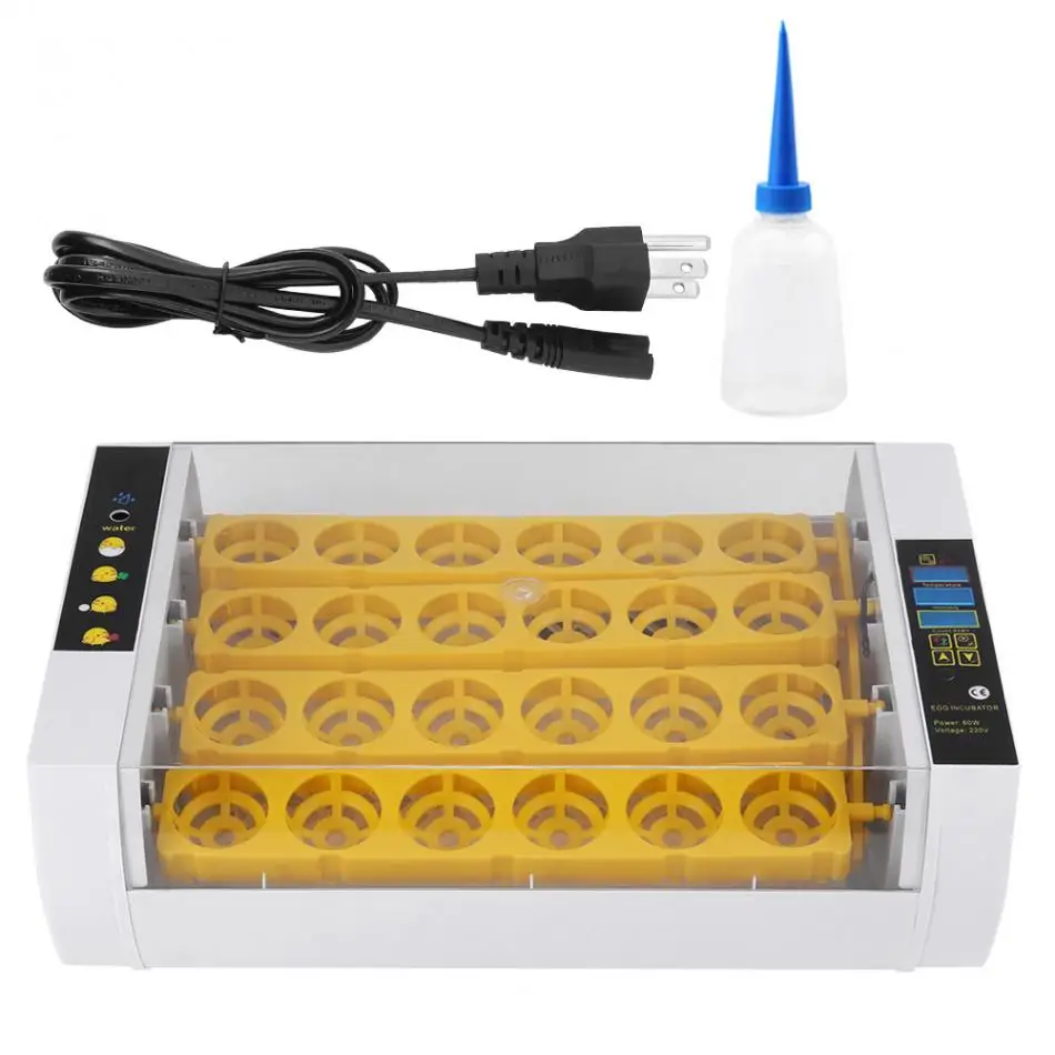 

24 Chicken Egg Incubator Temperature Control Digital Automatic Chicken Chick Duck Hatcher