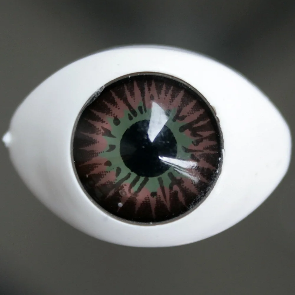 wamami 23mm Blue Bloodshot Acrylic Eyes Glassless Boat shaped For BJD Dollfie