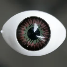 wamami 23mm Blue Bloodshot Acrylic Eyes Glassless Boat shaped For BJD Dollfie