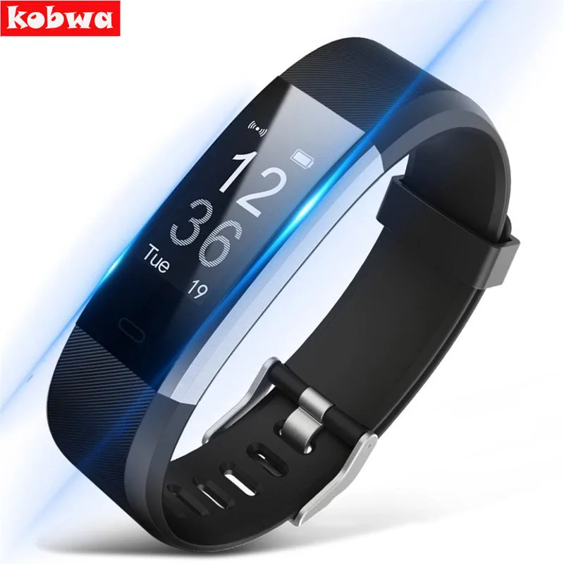

Original ID115 HR Plus Smart Wristband Sports Heart Rate Band Fitness Tracker Smart Bracelet Watch for IOS Android vs mi band 2