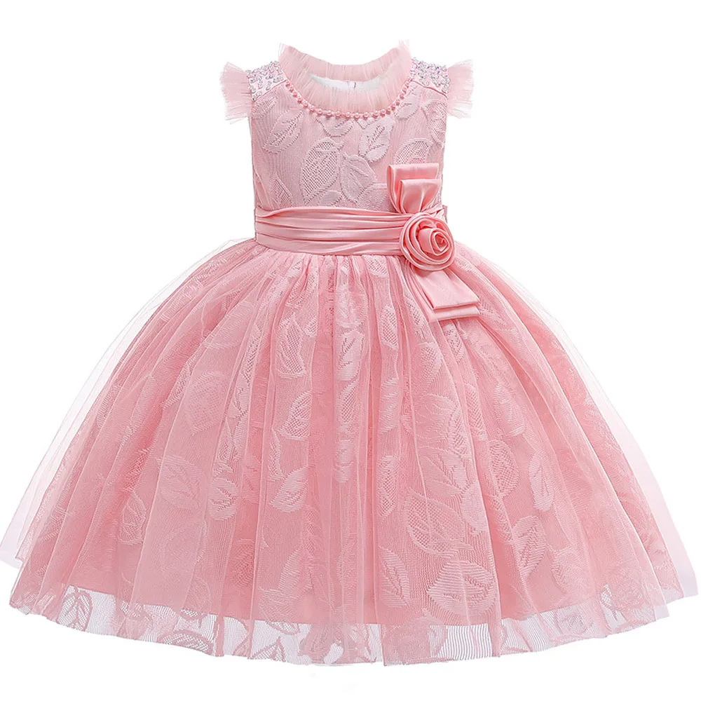 Рождественское платье принцессы, костюм vestidos, праздничные платья с цветами для маленьких девочек на свадьбу, детская одежда, одежда на год