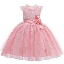 Рождественское платье принцессы, костюм vestidos, праздничные платья с цветами для маленьких девочек на свадьбу, детская одежда, одежда на год