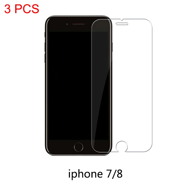 Защитное стекло для iphone 6 7 8 6s Plus X glass flim iphone 7 8x6 защита экрана закаленное стекло на iphone 7 6s - Цвет: For iphone 7