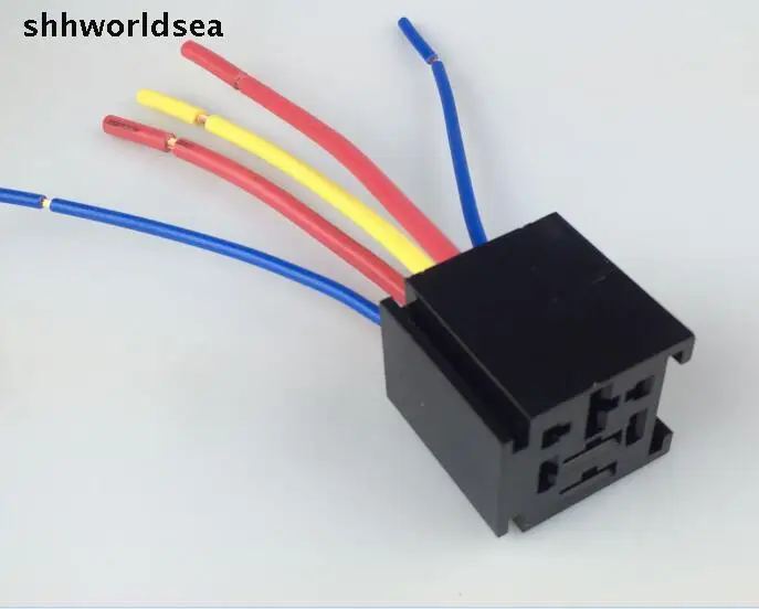Shhworldsea 10pcs Flame Retardant Auto Relay Base With