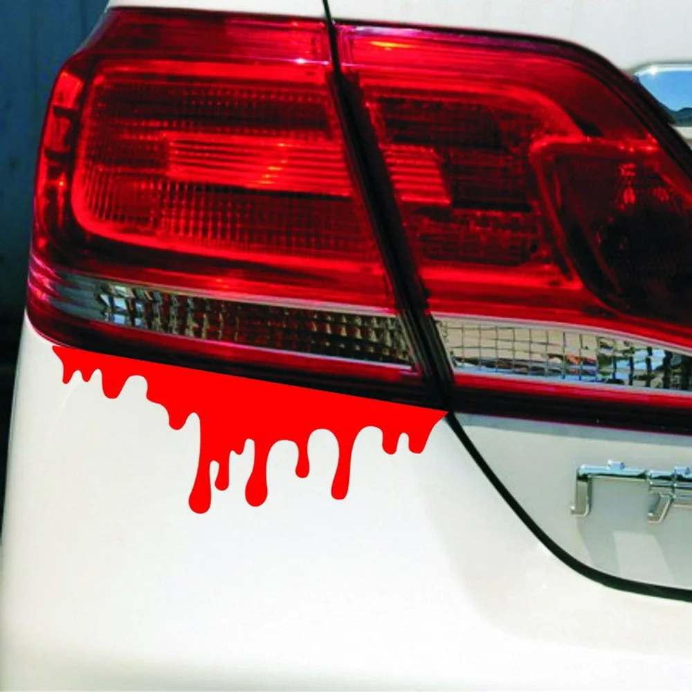 Red Blood DIY Car Sticker Creative Scratches Blood Vehicle Body Emblem Badge Styling Personality Car Stickers Auto Accessories