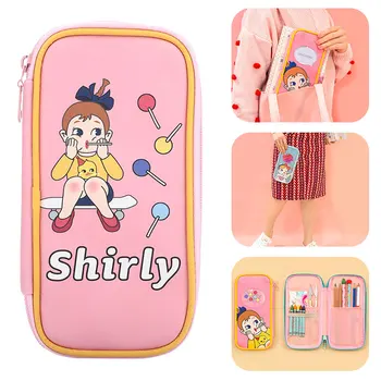 

Bentoy Girls Cosmetic Cases Holder Beauty Makeup Bag Student Pencil Case Cute Japan Korea Pen Box in Best quality