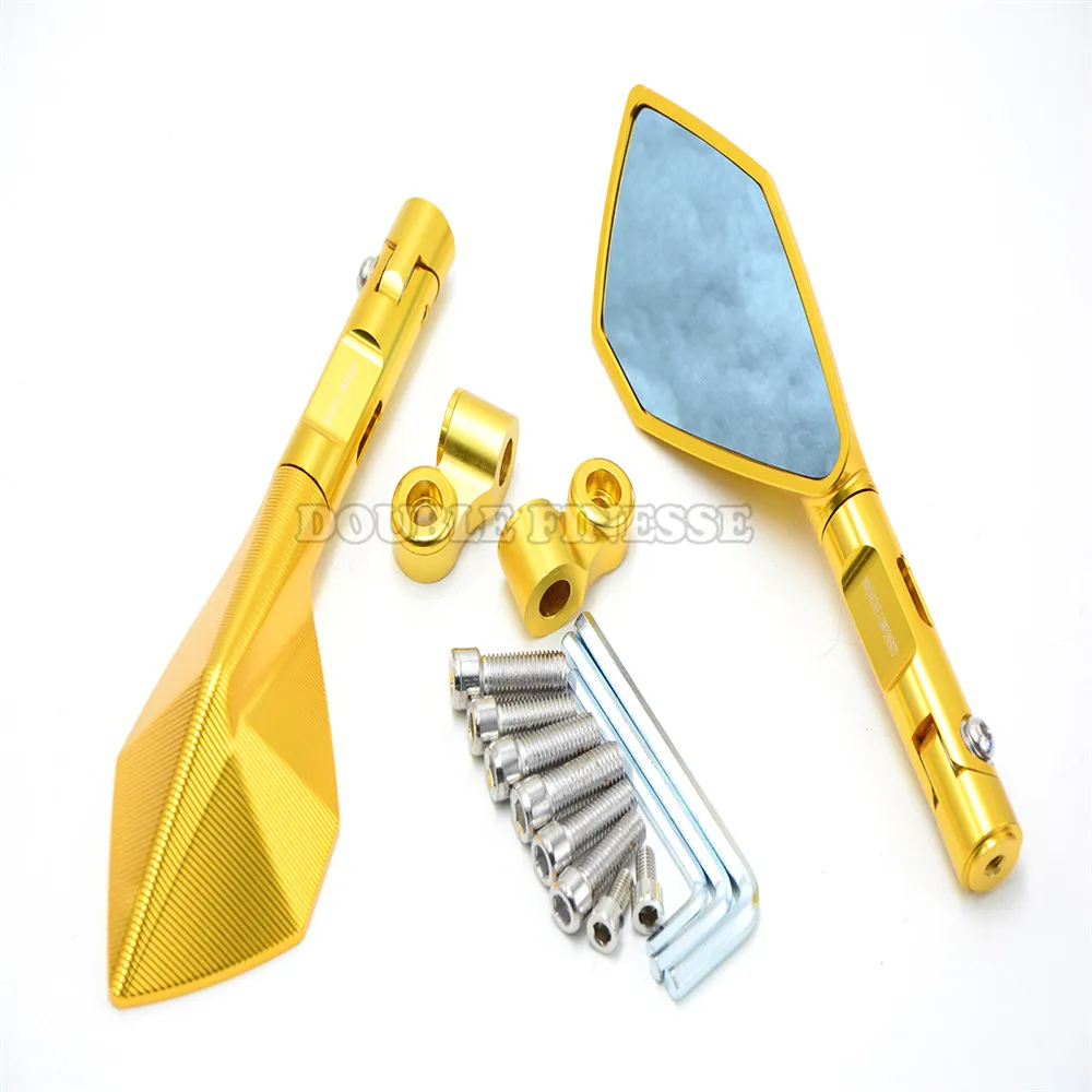 Universal Motorcycle CNC Rear View Mirrors Motorbike Rearview side Mirror for kawasaki er6n z750 z1000 z1000sx
