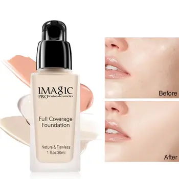 

Beauty New Foundation Cream Moisturizing Waterproof Long Wear Oil Control Concealer Whitening Brightening Makeup