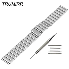 Stainless Steel Watchband 24mm for Sony Smartwatch 2 SW2 Replacement Band Smart Watch Strap Bracelet Black