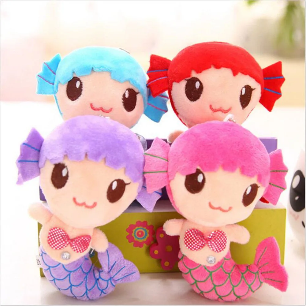 

Subcluster 1 Pcs Cute Sea-maid Supple lovely Mermaid Princess Stuffed Crystal Toys Baby Girls Plush Dolls Toys