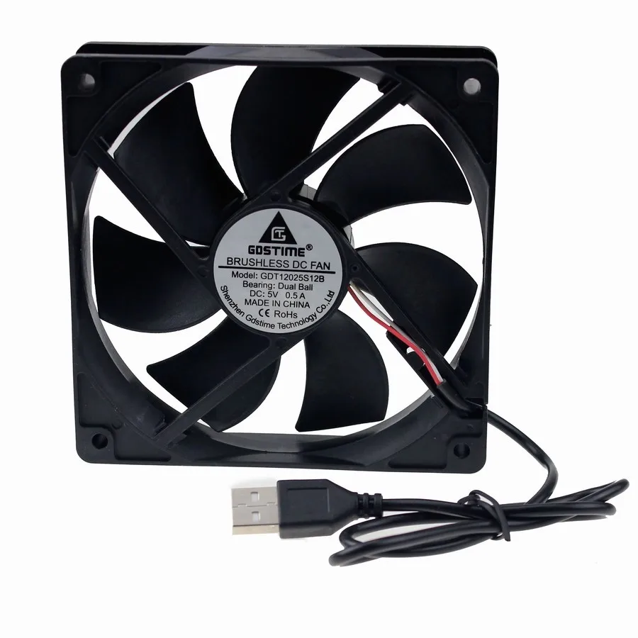 Ball Bearing Usb 5v 0.5amp 120mm 