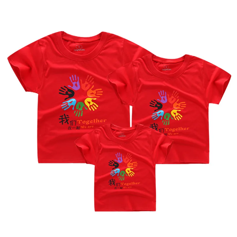 

1Piece Summer Family Matching Clothes New Family Look Anchor T Shirts Father Mother Kids Cartoon Outfits Family Matching Clothes