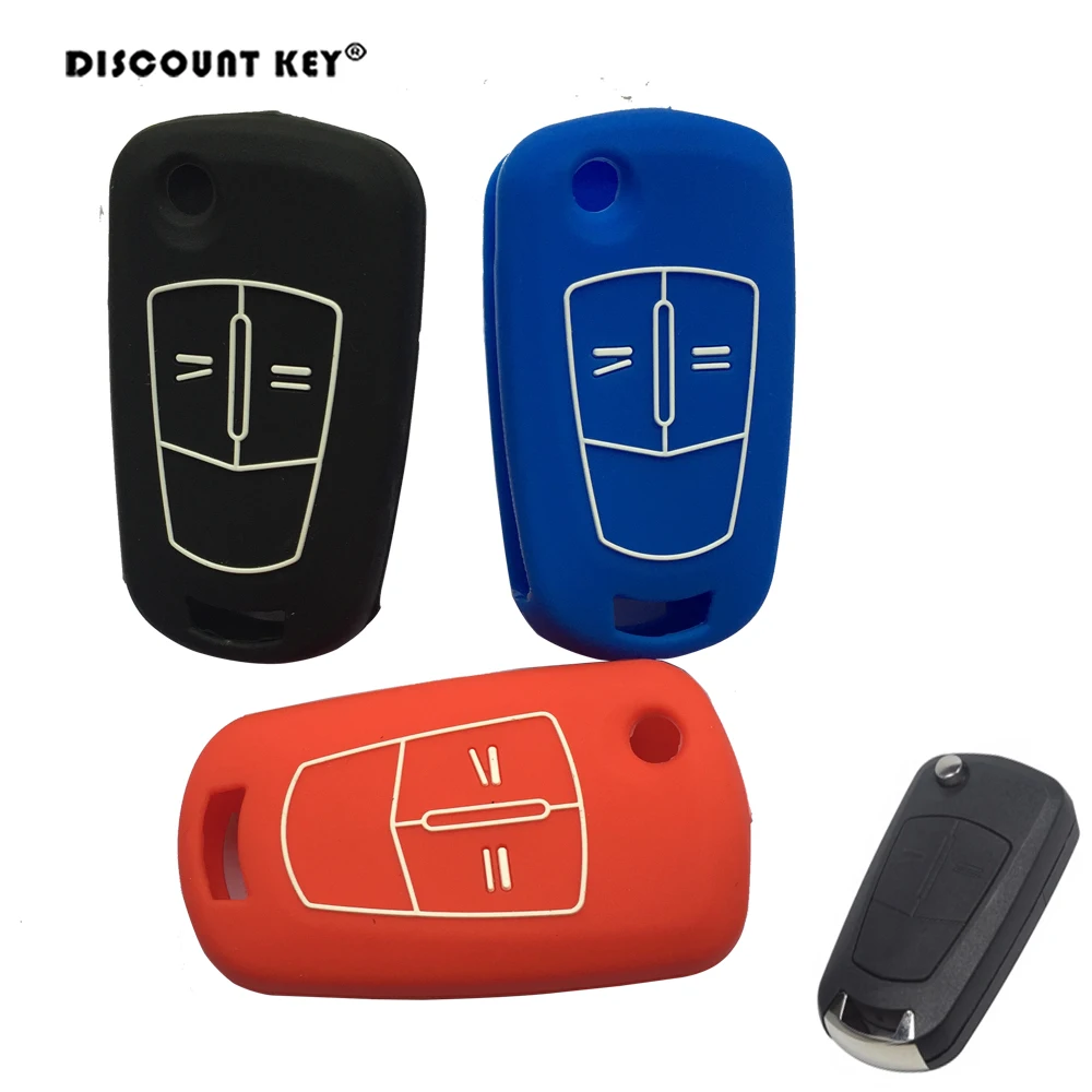 Silicone Car Key Case for Opel Zafira Astra H J G Insignia Corsa D Vectra C Signum Vauxhall AutoRemote Cover Holder Set | Автомобили и