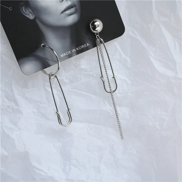 Kpop Blade Pendientes Mujer Moda корейские модные ювелирные изделия геометрические длинные серьги-гвоздики с кисточками для женщин Brincos Kpop серьги для мужчин