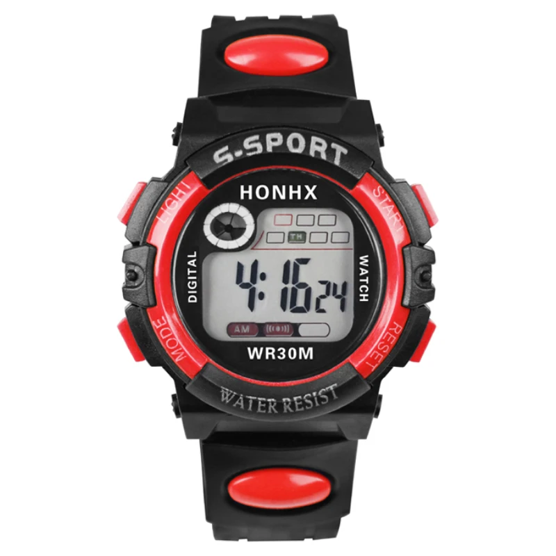 Honhx Led цифровые детские часы брендовые Роскошные наручные часы для девочек и мальчиков Детский спортивный браслет для прогулки наручные часы, рождественский подарок - Цвет: 5