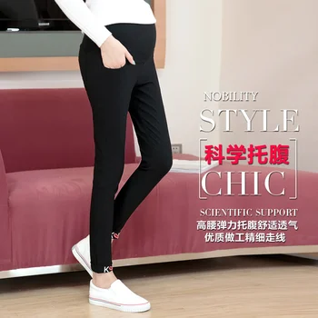 

2017 summer new fashion printing high-elastic pregnant women pants pencil pants Korean version 9 pants feet pants