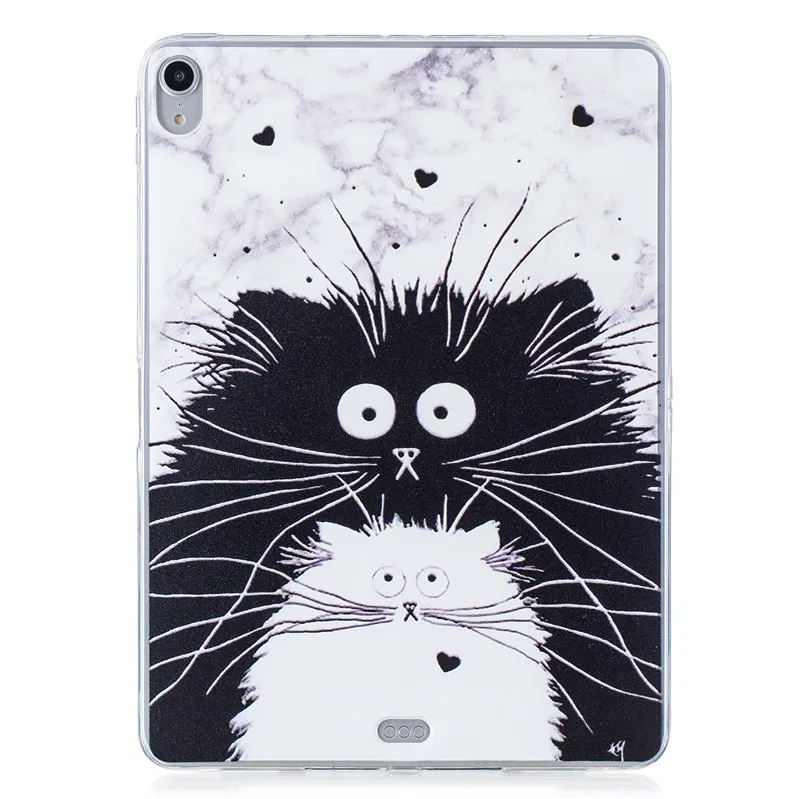 Kawaii чехол накладка с рисунком кота щенка панды для iPad Pro 11 Tablet TPU Мягкий
