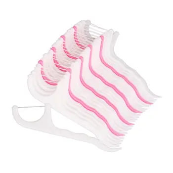 

20Pcs/Pack Disposable Dental Floss Picks Sticks Interdental Brush 2 In 1 Plastic Toothpick Cleaning Mouth Oral Care Cleaner