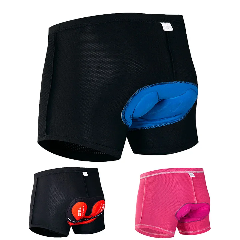 

Pro Tight Cycling Shorts 3 Colors Bicycle Comfortable Underwear Cycling Gel Padded Bike Short Mtb Shorts Boys Men Red Bottoms