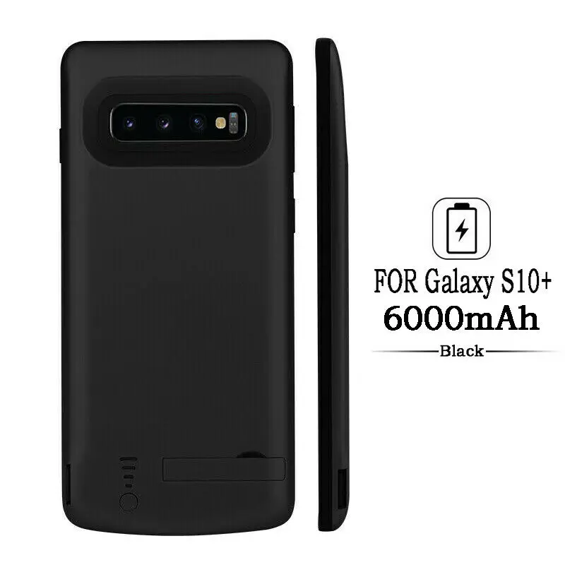 

2019 New 6000mAh For Samsung 10+ Portable Extend Power Bank Battery Charger Cover Case For Samsung Galaxy S10Plus