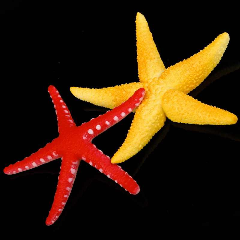 1pcs Aquarium Silicone Fluorescence Starfish Artificial Fish Tank