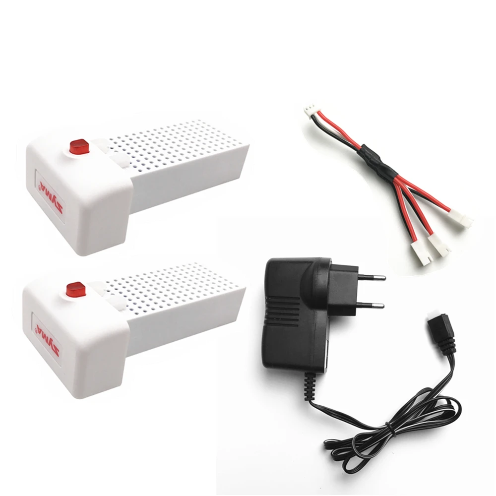 Оригинальная батарея 7,4 V 2000mAh Syma X8SW X8SC X8 Lipo батарея ультра-большой емкости RC Дрон Квадрокоптер Syma X8sw X8SC серии запчасти - Цвет: 2pcs EU